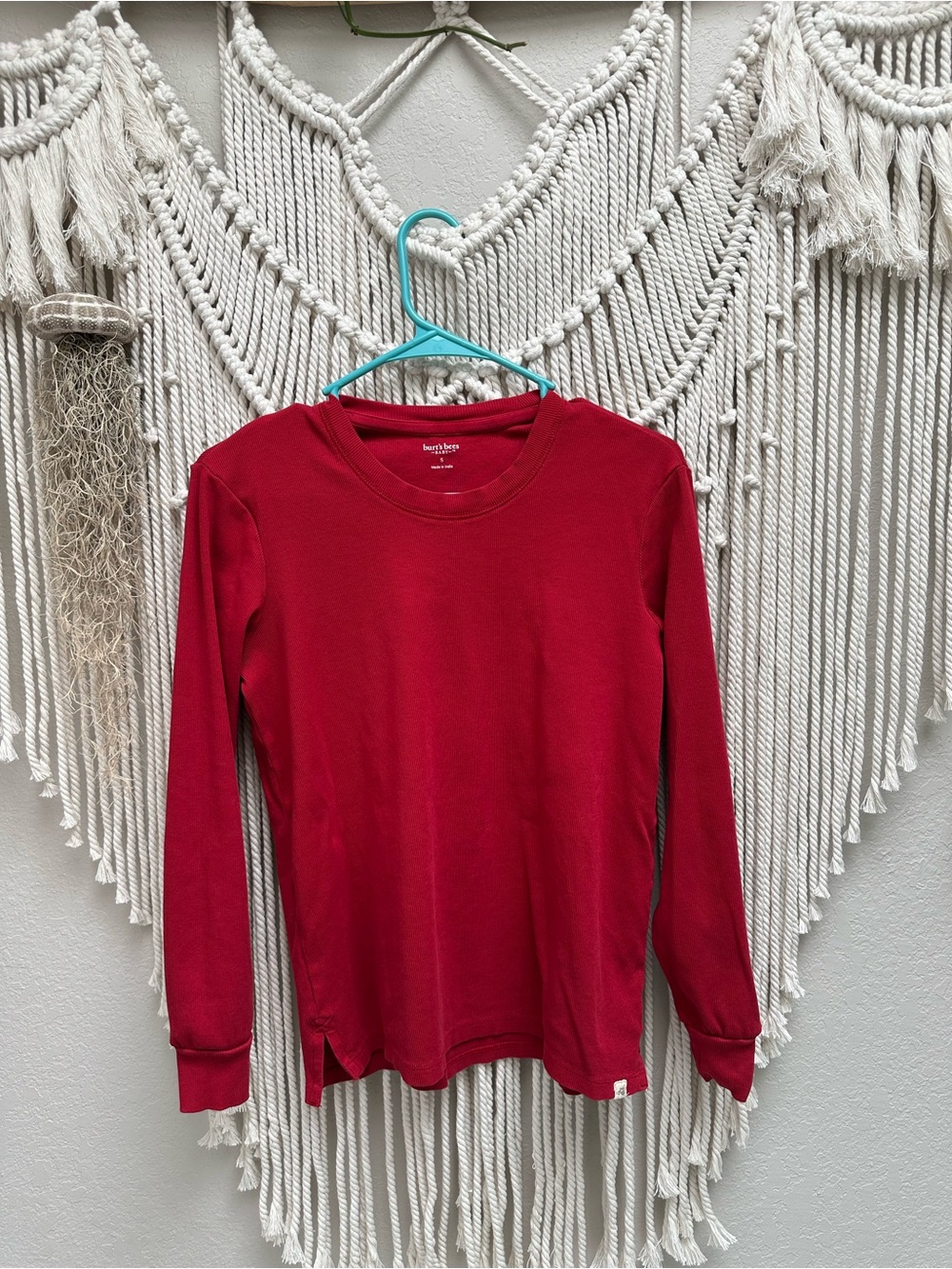 Burt's Bees Baby Red Crewneck Shirt